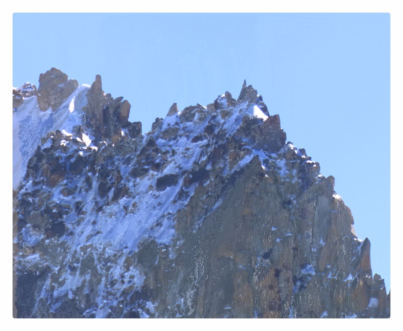 Avant l’effondrement du Mont Blanc