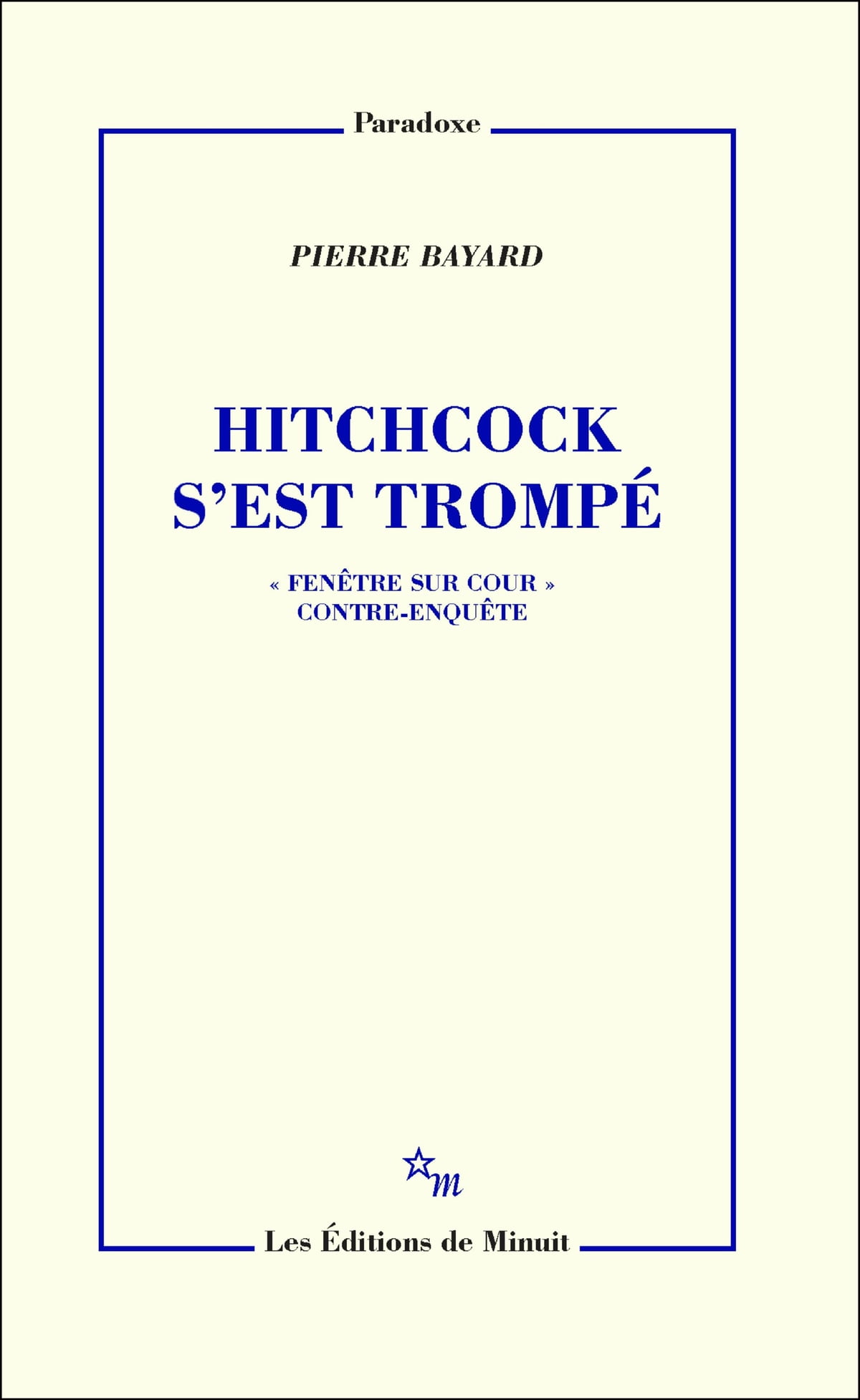Hitchcock s’est trompé