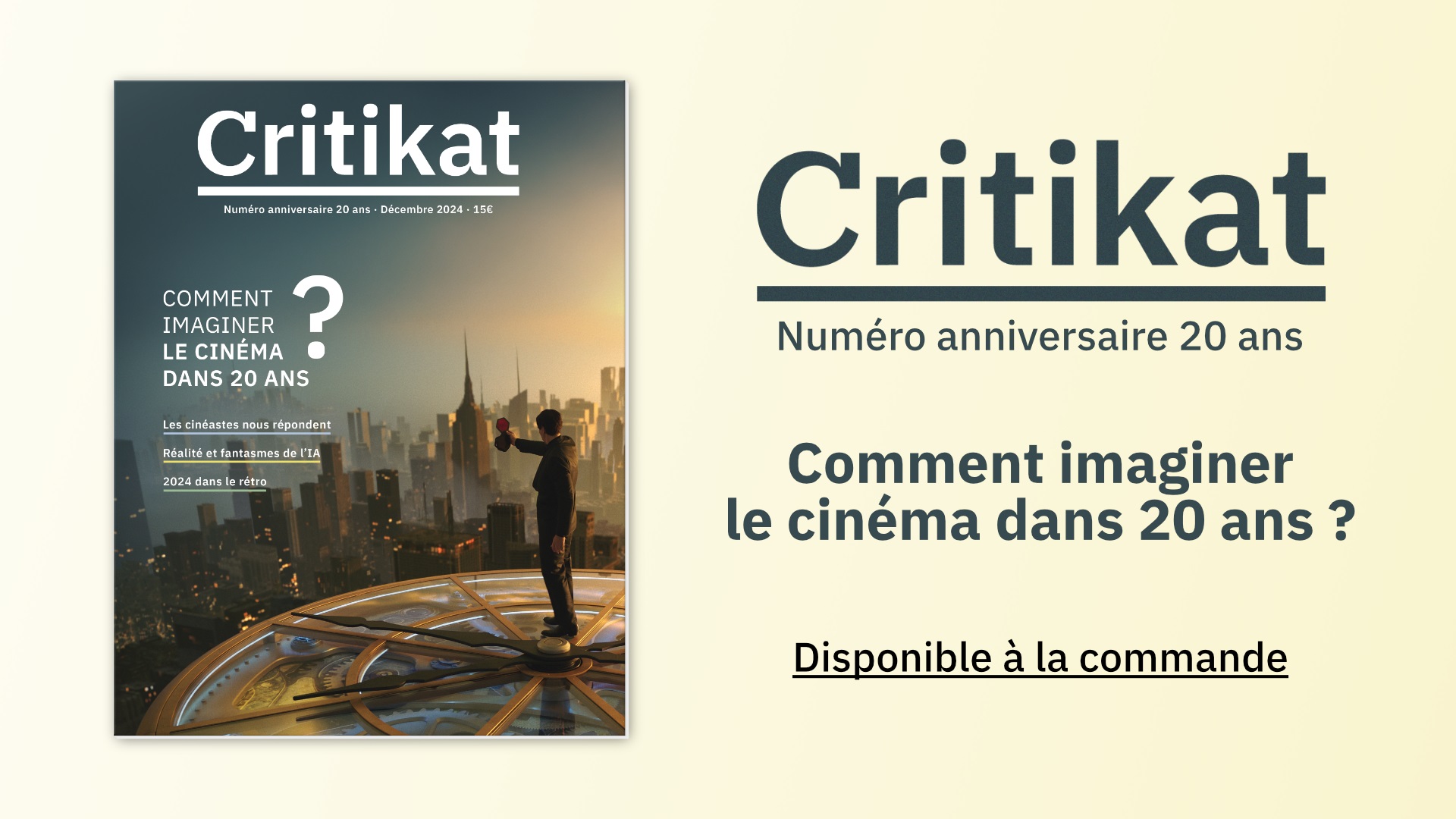 Numéro anniversaire 20 ans — Lancement des commandes